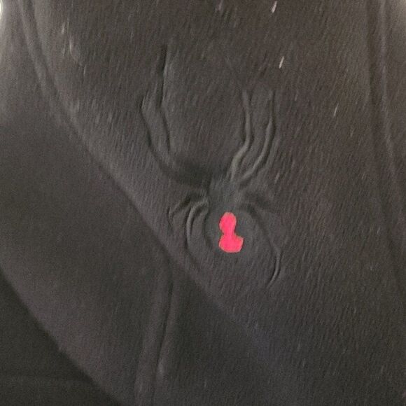 Spyder Black Thick Fleece Hooded Zipped Jacket M - Picture 7 of 10